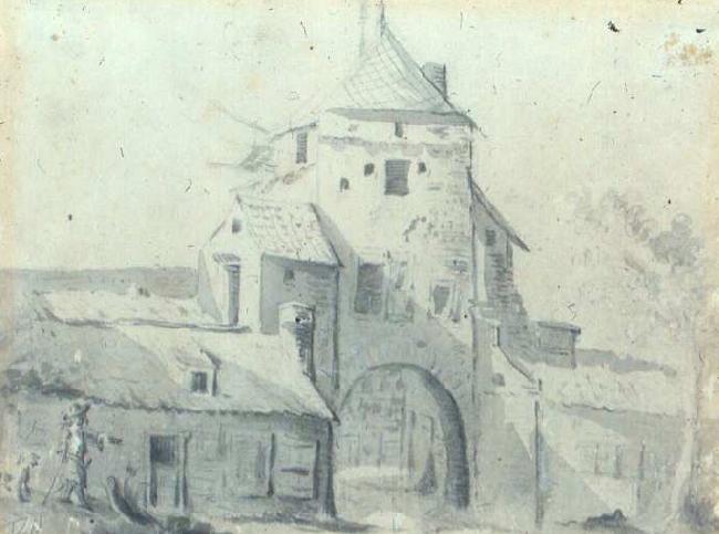 Gerard ter Borch the Younger Luttekepoort vanuit de stad gezien. Techniek, afmetingen en verblijfplaats onbekend France oil painting art